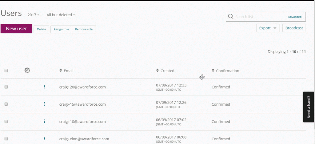 Save your Award Force view