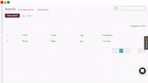 Award Force awards certificate