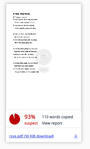 Plagiarism detection