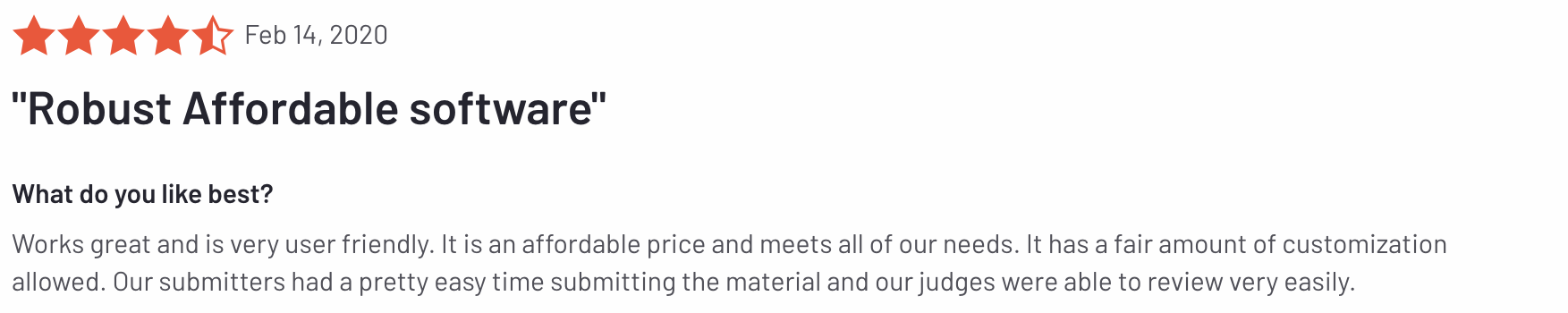 Robust affordable software