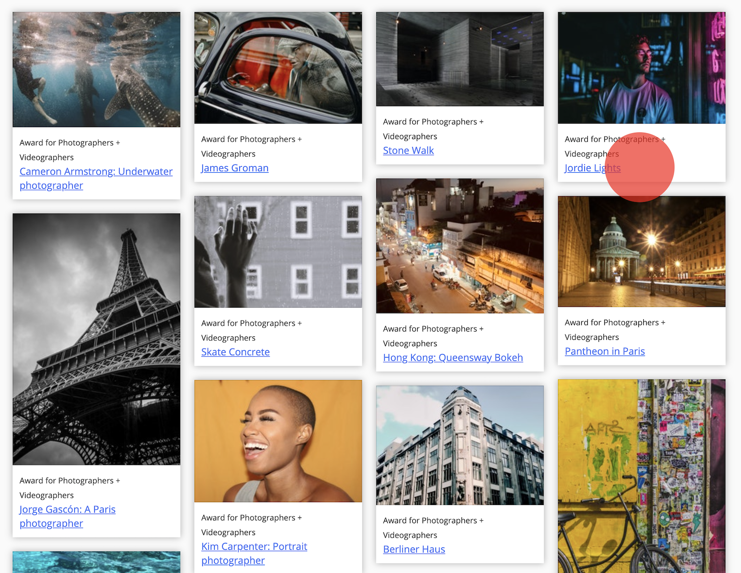 Photo contest in Award Force