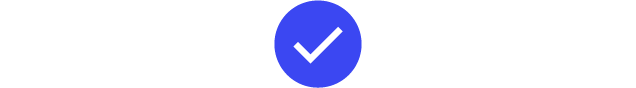 Icon of blue tick mark