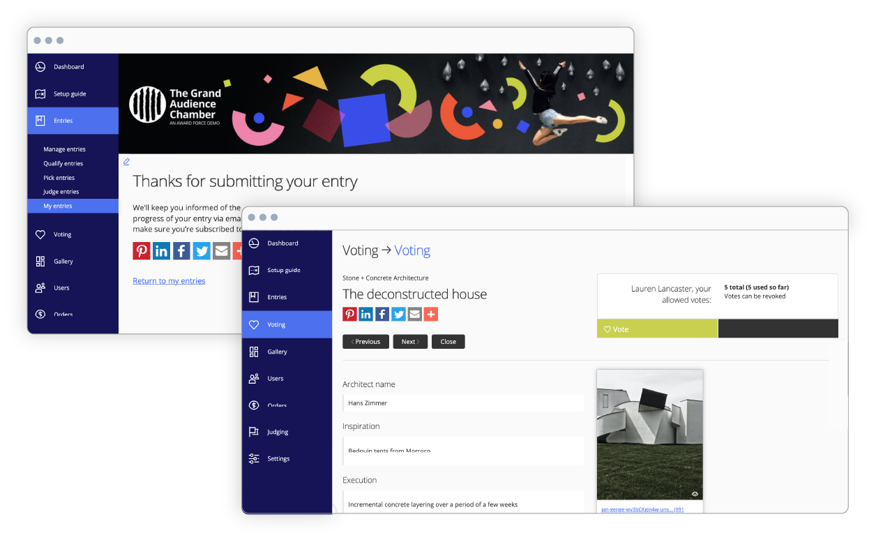 Social Sharing für das Auszeichnungsmanagement