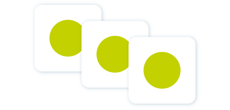 Icon of three green circles