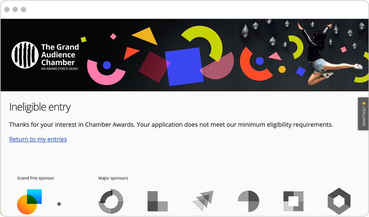 Award Force eligibility screening