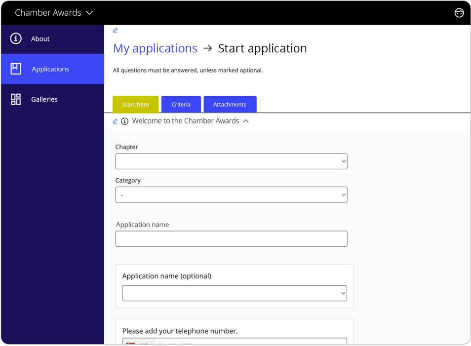Awards management software fellowship