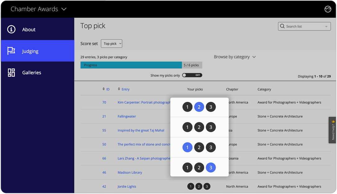 Awards management software top pick