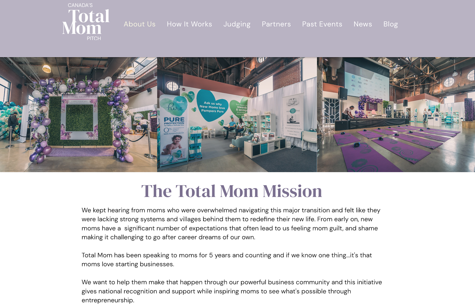 Award Force client Total Mom Pitch and their mission statement