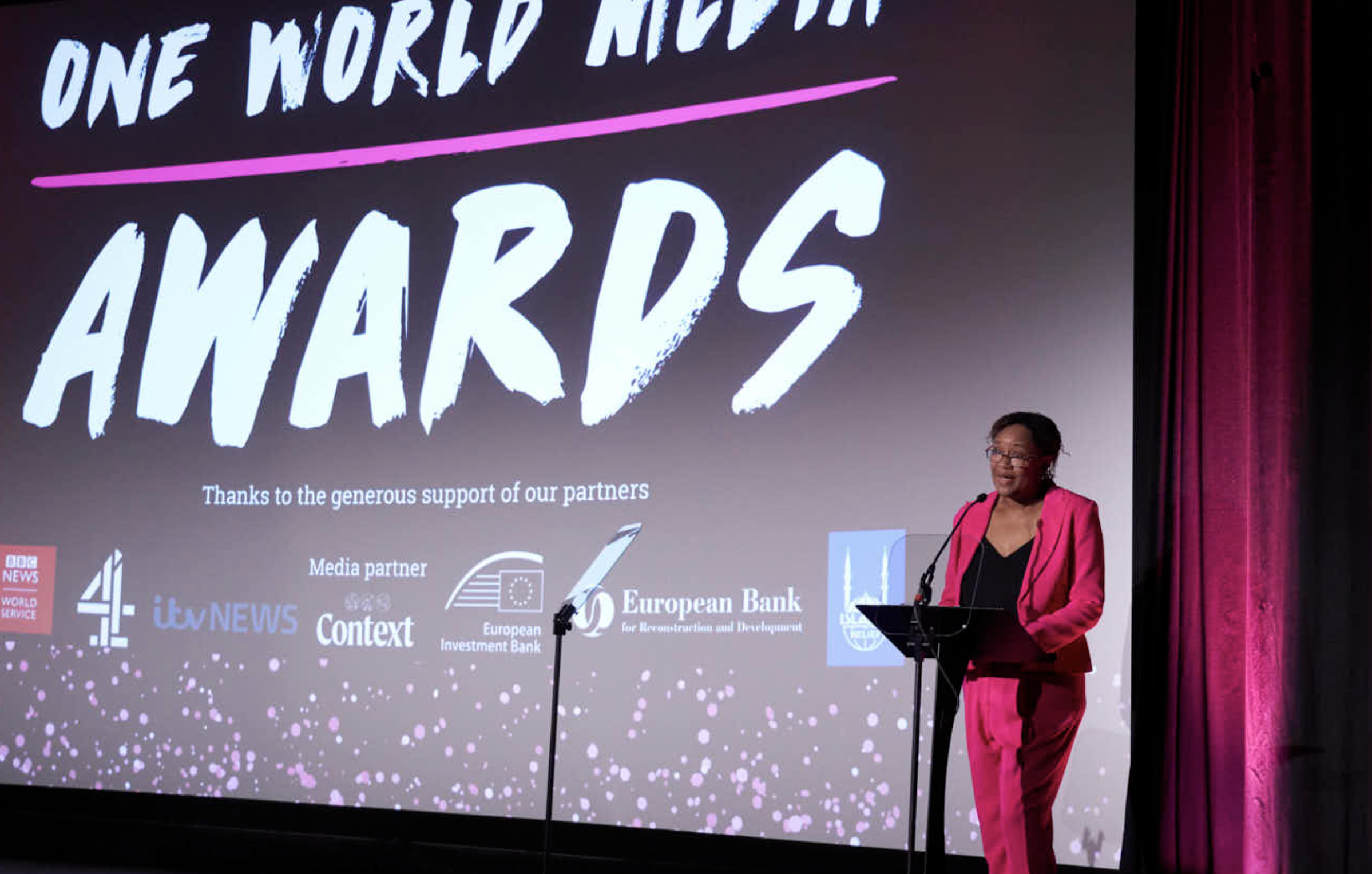 OWM Director, Vivienne Francis, addresses the audience