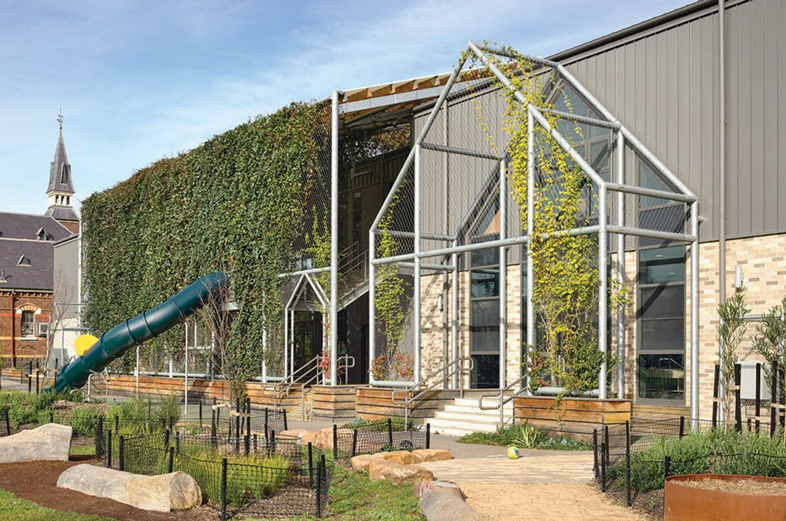 2024 Victorian School Design Awards winners<br />
Best school project between $5 million and $15 million – Law Architects for the new multi-storey education building at St Kilda Primary School