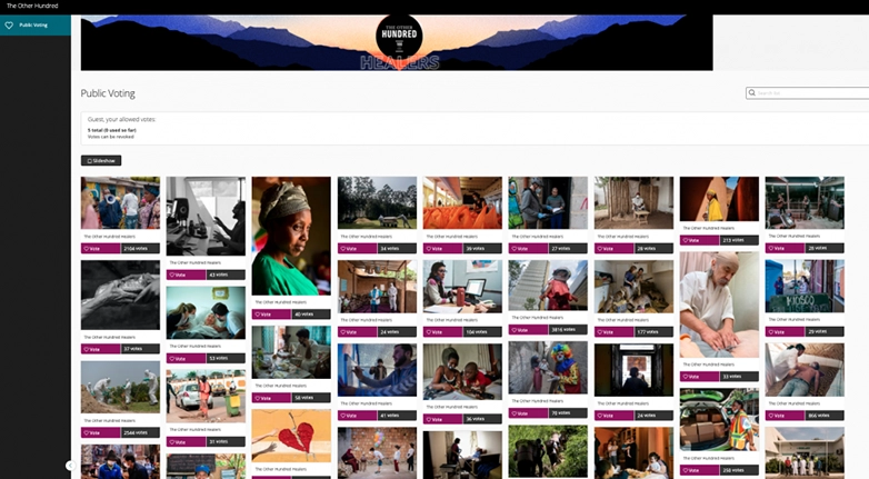 The Other Hundred Public voting gallery in Award Force